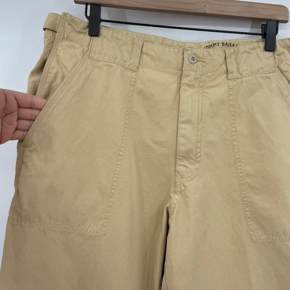 Tommy Bahama Pants Men 34 Beige Silk Blend Relax Resortwear Straight Leg - Picture 4 of 15